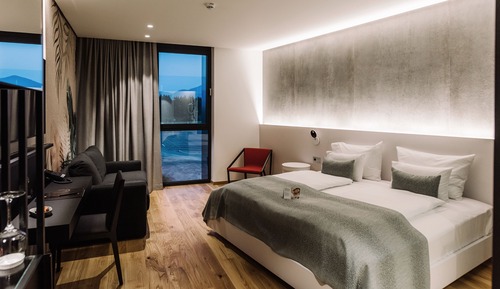 Suite estudio de lujo, 1 cama de matrimonio grande con sofá cama