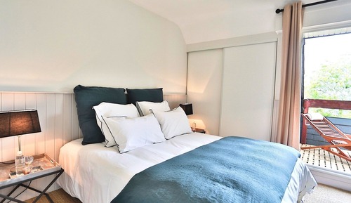 Habitación doble, baño privado, vistas al jardín (Île Renaud Vue Mer)