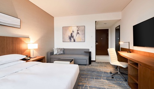Habitación, 1 cama de matrimonio grande con sofá cama