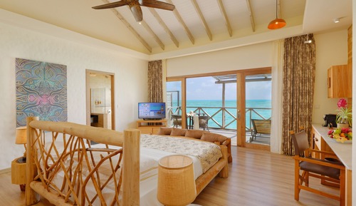 Bungalow estándar, 1 cama de matrimonio grande, vistas al mar, sobre el agua