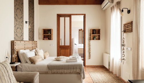 Suite Deluxe, 2 camas dobles, Aire acondicionado, vistas al patio