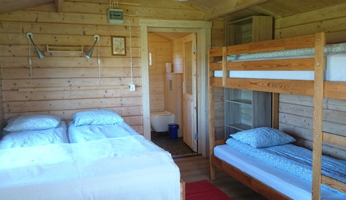 Cabaña, baño privado