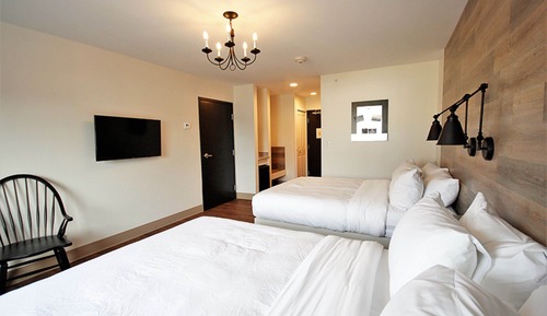 Habitación básica, 2 camas de matrimonio