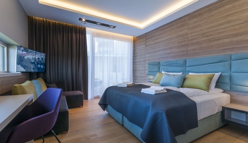 Habitación Premium, 1 cama de matrimonio grande con sofá cama, vistas a la bahía (sea view - 7)
