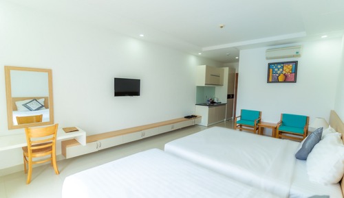 Habitación Deluxe, varias camas, vistas a la playa