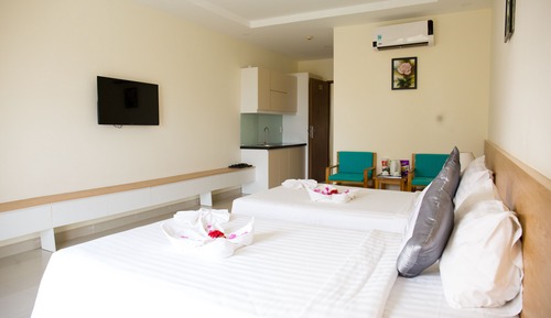 Habitación superior, varias camas