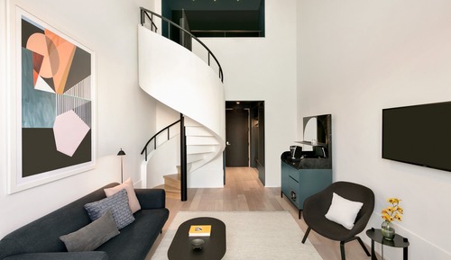 Loft, 1 cama de matrimonio grande, accesible para personas con discapacidad (Communications)