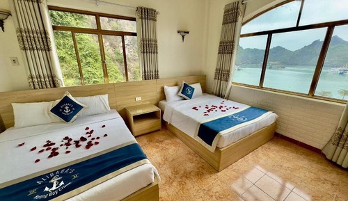 Habitación familiar, vistas al mar