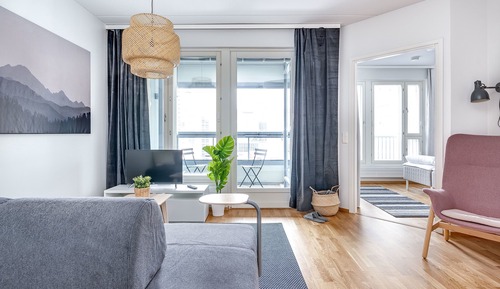 Apartamento Deluxe, sauna, vistas a la ciudad
