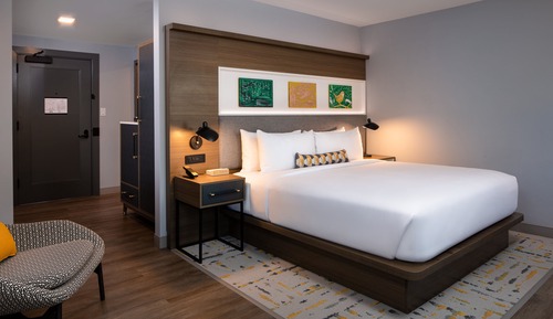 Habitación estándar, 1 cama de matrimonio grande, accesible en silla de ruedas (Roll-In Shower)