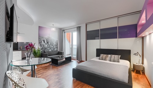 Estudio, vistas a la ciudad (Bandurskiego 95 Street)