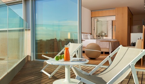 The Level, Habitación doble, terraza