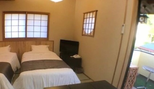 Habitación tradicional con 2 camas individuales, no fumadores (JP Style, Yufudake View, 2F)