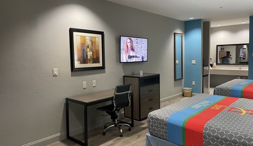 Habitación, 2 camas de matrimonio, accesible para personas con discapacidad