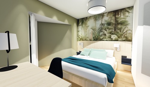 Habitación estándar con 1 cama doble o 2 individuales