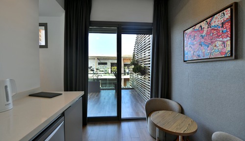 Estudio de lujo, 1 cama de matrimonio grande