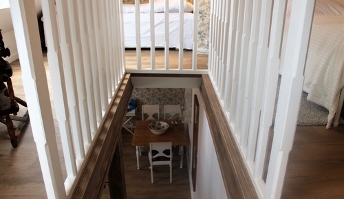 Habitación cuádruple, 1 habitación, cocina básica, vistas al patio