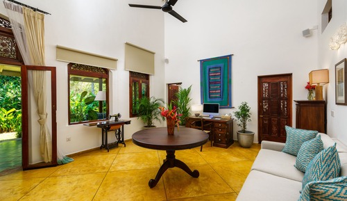 Habitación de lujo doble, 1 cama de matrimonio grande, vistas al jardín
