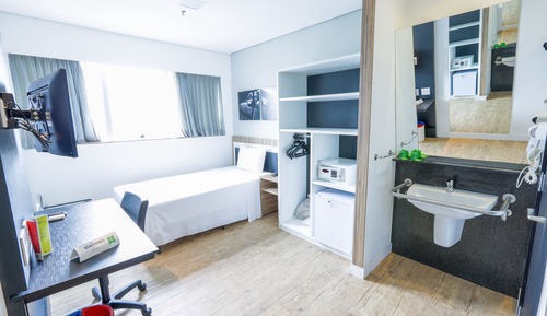 Apartamento, 2 camas individuales, accesible para personas con discapacidad (adapted w/ widow bed)