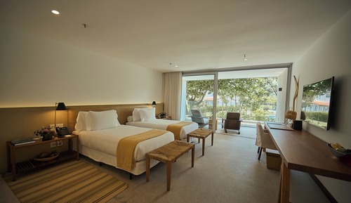 Habitación superior, 2 camas individuales, vistas al jardín