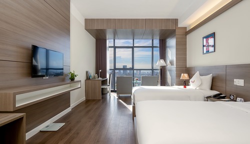 Habitación Deluxe con 2 camas individuales, vistas a la ciudad