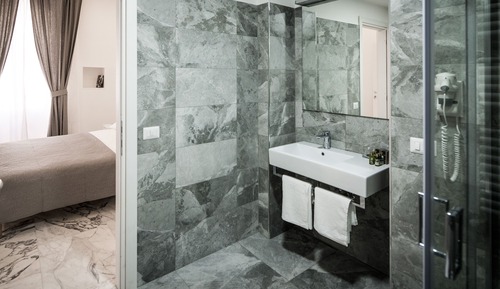 Habitación con 1 cama doble o 2 individuales, baño privado (Mosaico)