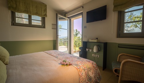 Habitación doble superior, 1 cama de matrimonio, patio, en edificio anexo