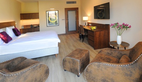 Habitación Deluxe doble, 1 cama de matrimonio grande, terraza, vistas al patio