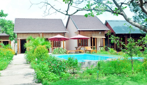 Bungalow, vistas al jardín