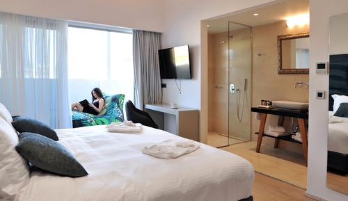 Habitación ejecutiva con 1 cama doble o 2 individuales, terraza