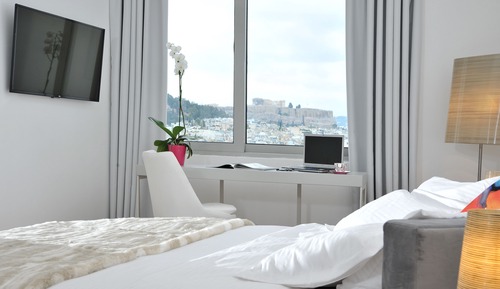 Habitación Deluxe con 1 cama doble o 2 individuales (Acropolis View)