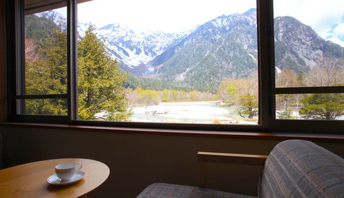 Habitación con 2 camas individuales (Hotaka Twin Mountain & River View)