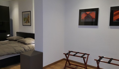Apartamento de lujo, 2 camas individuales, vistas al jardín, planta baja