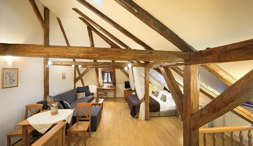 Suite de luna de miel, 1 habitación, cocina (1 Attic Castle View)
