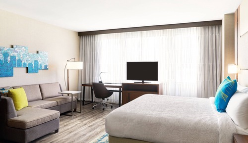 Estudio, 1 cama de matrimonio grande con sofá cama (Hearing Accessible)