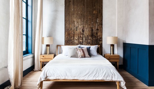 Loft de diseño, 1 cama de matrimonio, cocina, vistas a la ciudad
