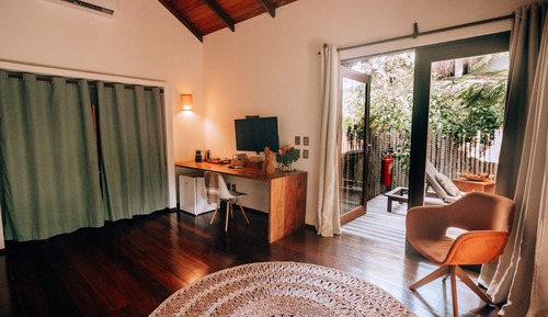 Habitación triple superior, accesible para personas con discapacidad, vistas al jardín