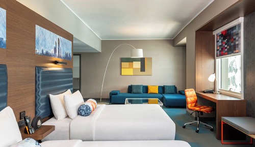 aloft, Suite junior, 2 camas de matrimonio