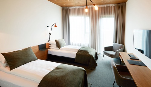 Habitación estándar con 1 cama doble o 2 individuales, vistas al lago