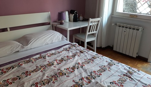 Habitación básica doble, 1 cama de matrimonio, baño compartido (Balcony)