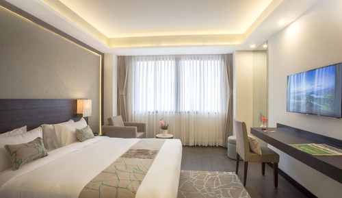 Habitación ejecutiva con 1 cama doble o 2 individuales, 1 cama de matrimonio grande