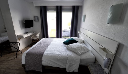 Habitación familiar, varias camas, terraza