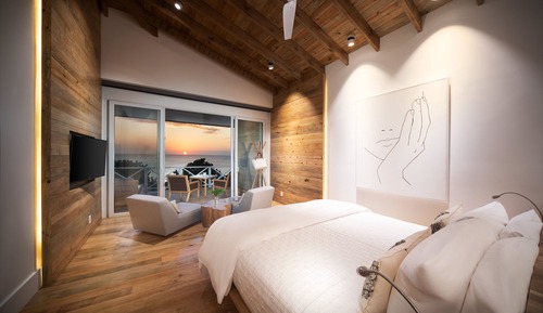 Habitación Deluxe, 1 cama de matrimonio grande, vistas al mar
