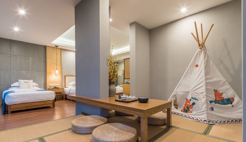 Habitación, vistas a la montaña (Deluxe Family Room With Tatami)