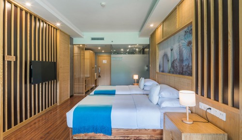 Habitación Deluxe con 2 camas individuales, balcón