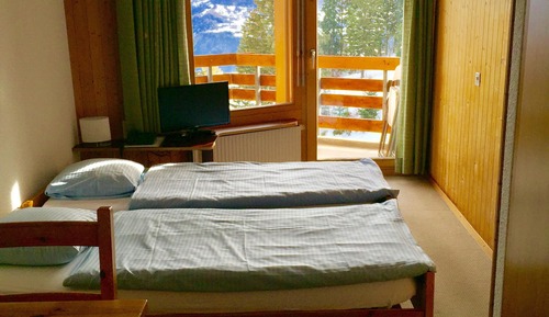 Habitación cuádruple familiar, balcón, vistas al valle