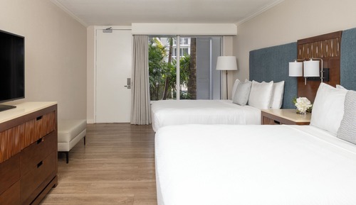 Habitación, 2 camas de matrimonio, accesible para personas con discapacidad