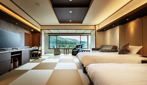 Habitación con 2 camas individuales, no fumadores (Japanese Style Deluxe Twin)
