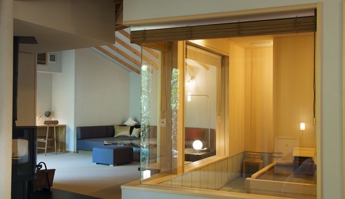 Suite, no fumadores (Private hot spring, Yuragi, 2 beds)