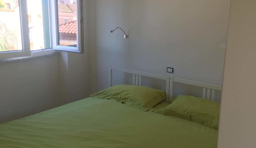 Habitación estándar con 2 camas individuales, baño compartido, vistas a la ciudad